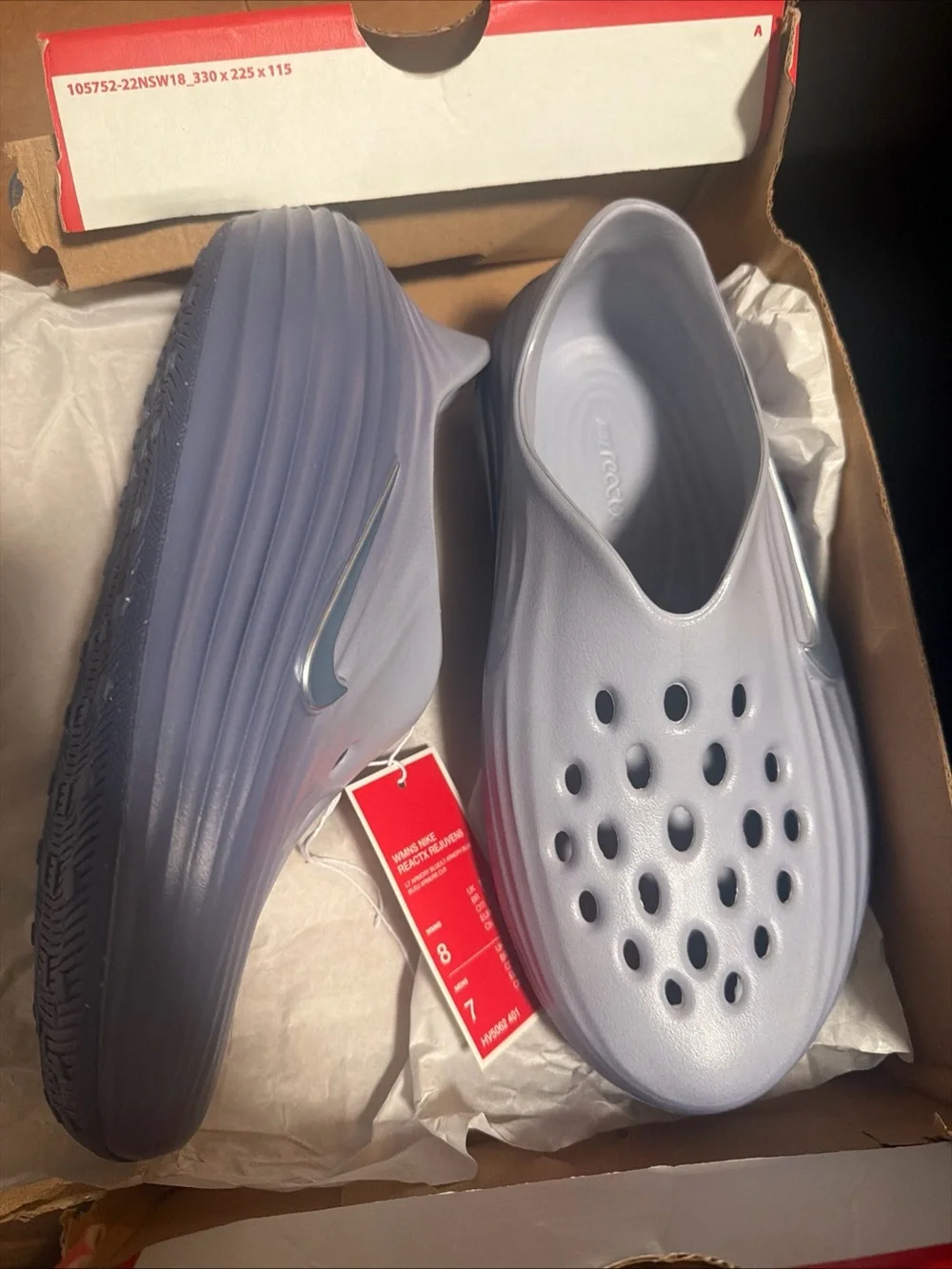 Nike ReactX Rejuven8 Light Armory Blue Women’s Size 8 Men’s 7 HV5062-401